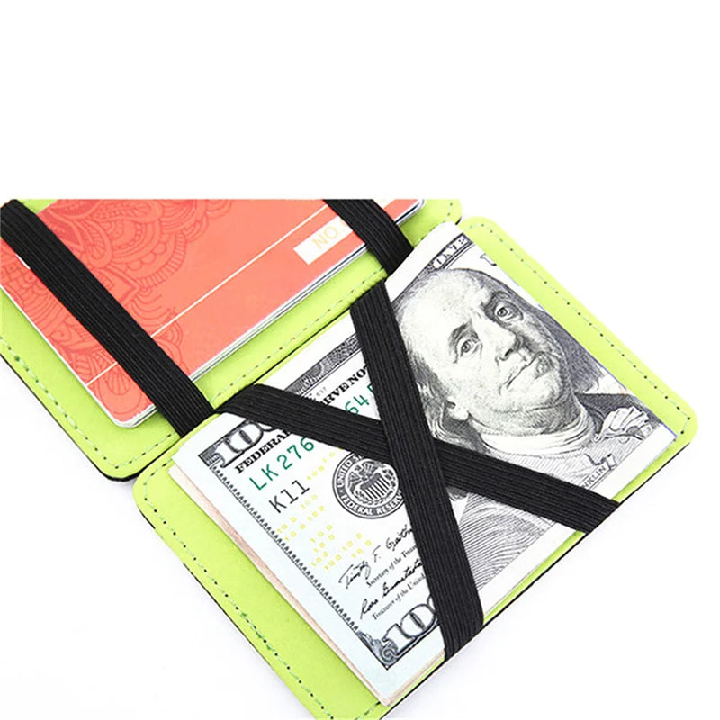 Ultra Slim Magic Wallet in PU Leather with Compact Card Holder