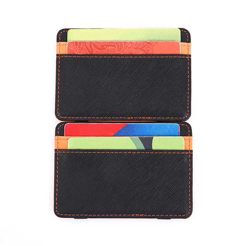 Ultra Slim Magic Wallet in PU Leather with Compact Card Holder