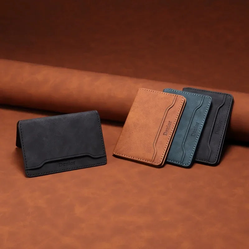 Magnetic Faux Leather Smartphone Wallet with 3 Card Slots