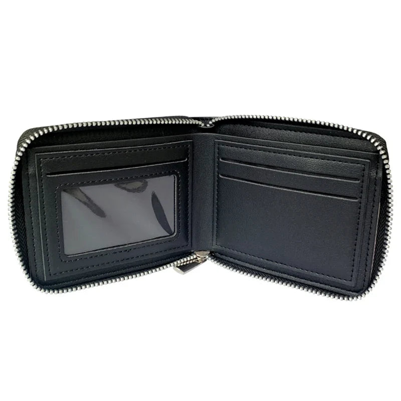 Marvel PU Leather Wallet with Zipper Closure and Multi-Card Comic Design Image