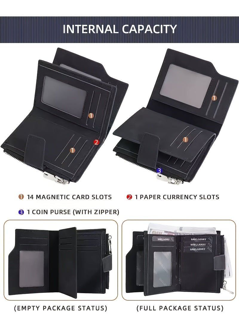 Mixed wallet with a nubuck feel, 78 g