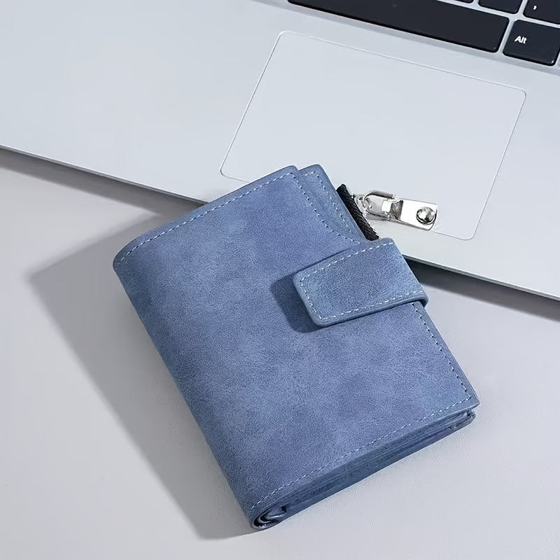 Mixed wallet with a nubuck feel, 78 g