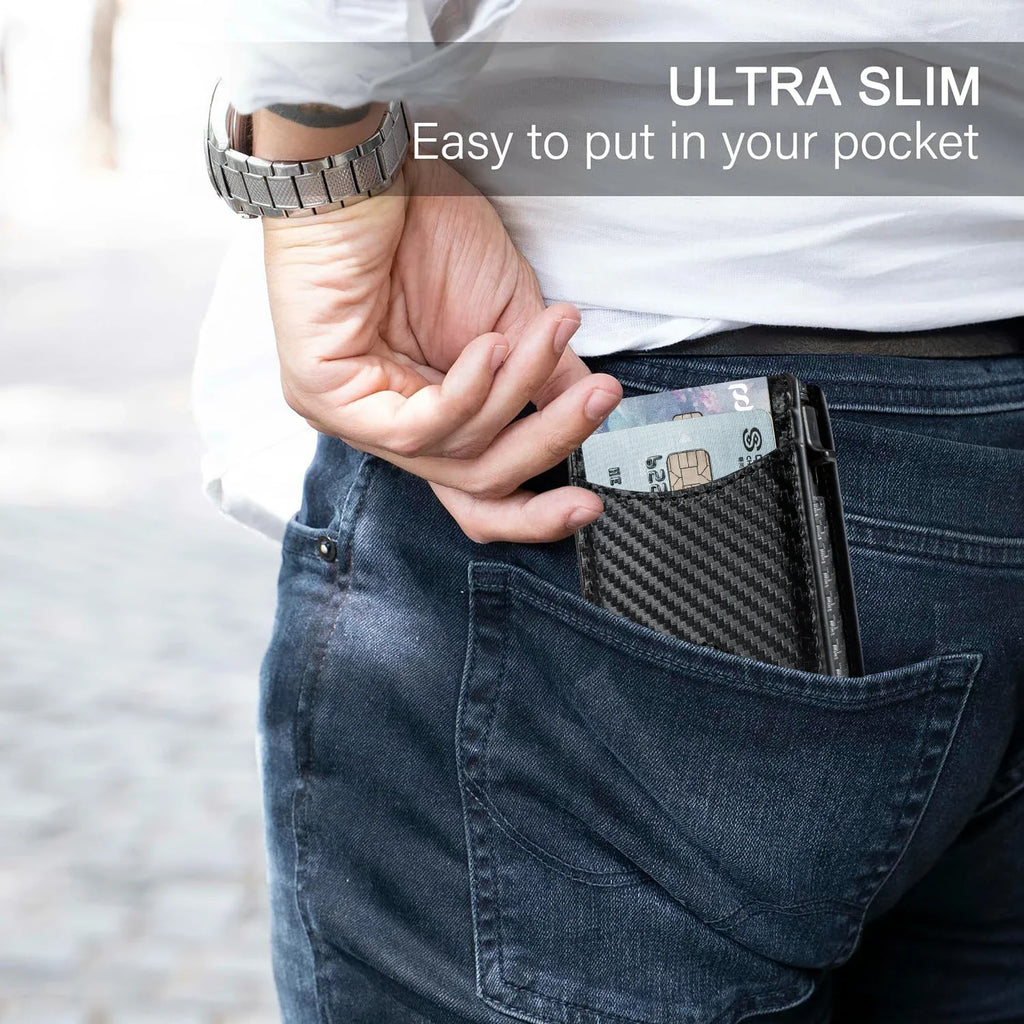 Men's Pop-Up Wallet - RFID Security and Quick Access