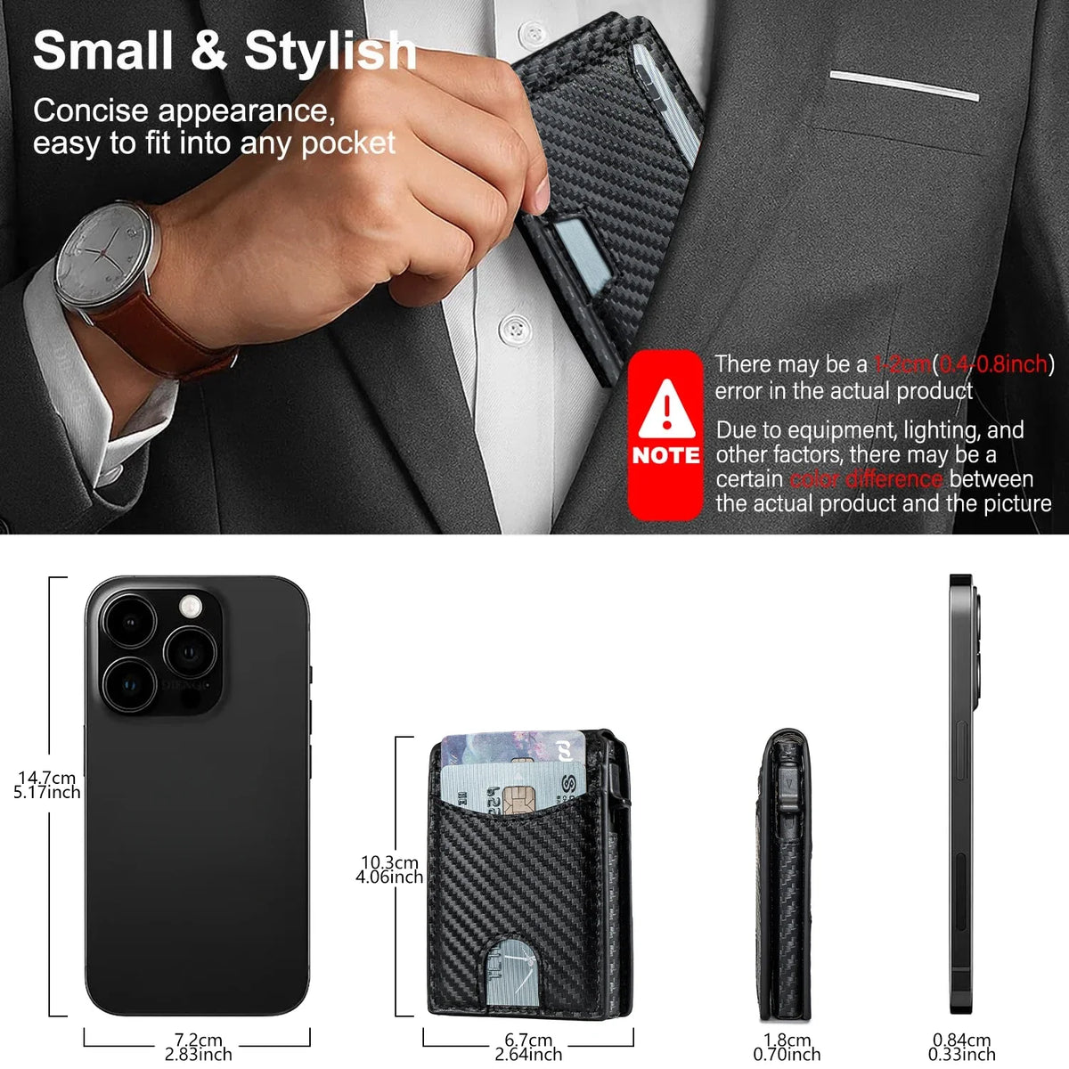 Men's Pop-Up Wallet - RFID Security and Quick Access