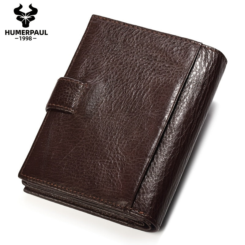 Leather Passport Wallet, 12 Card Slots and Notebook