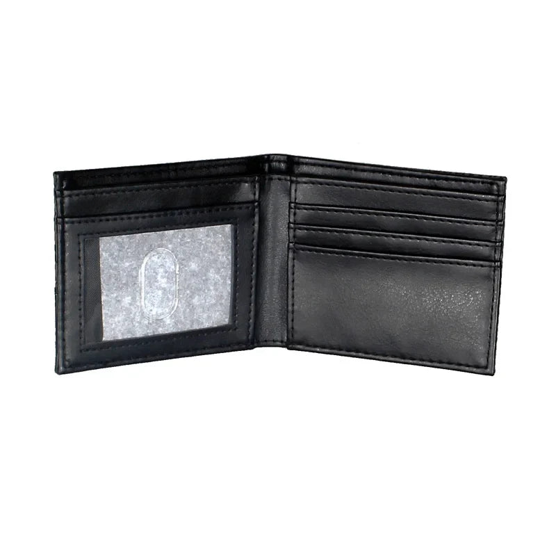 PU Wallet with Cartoon Print | Geometric Design | Unisex Image