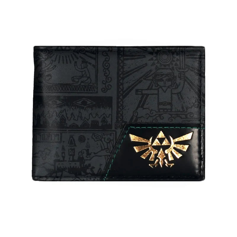 PU Wallet with Cartoon Print | Geometric Design | Unisex