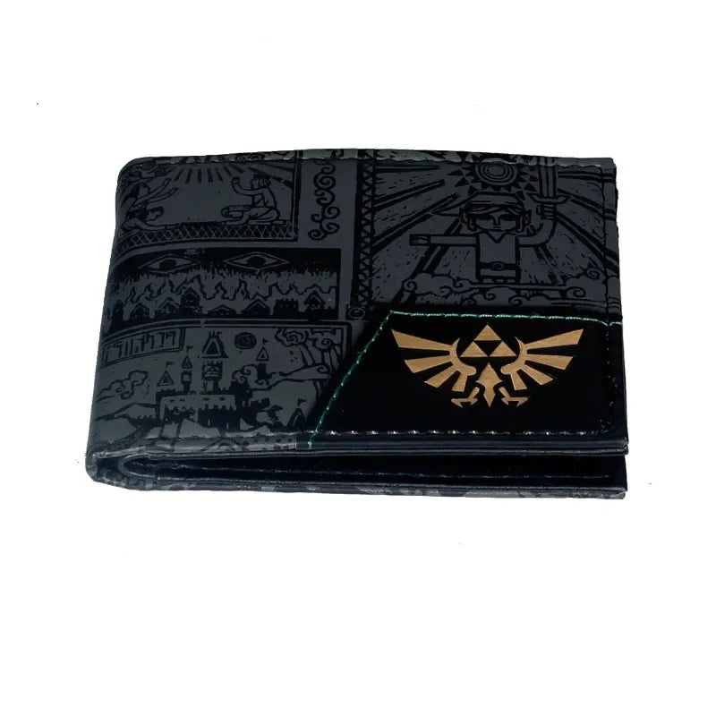 PU Wallet with Cartoon Print | Geometric Design | Unisex