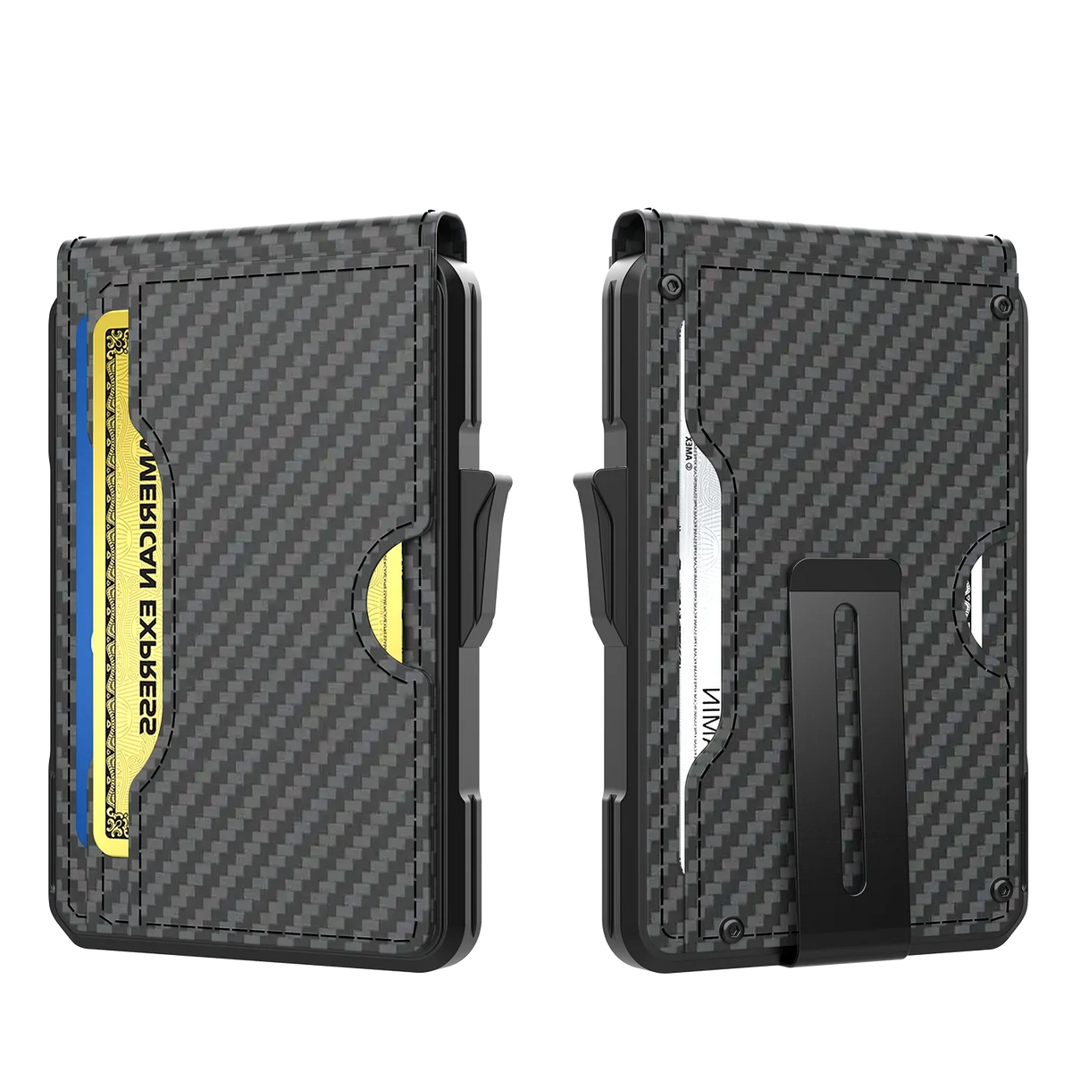 Men's RFID Aluminum Wallet with Pop-Up and Slim Bill Clip