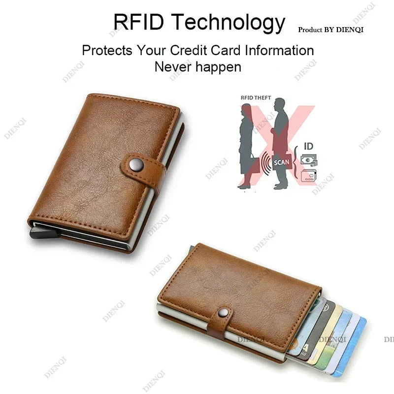 RFID Carbon Fiber Smart Wallet - Slim, Luxury, and Secure Image