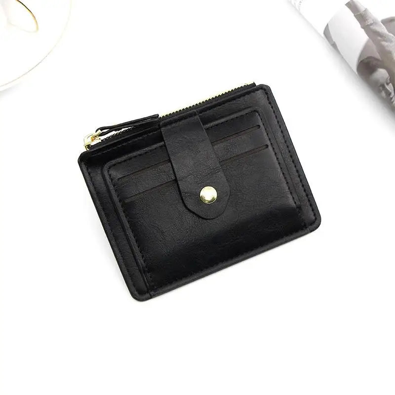 Ultra-Slim Faux Leather Wallet for Men and Women