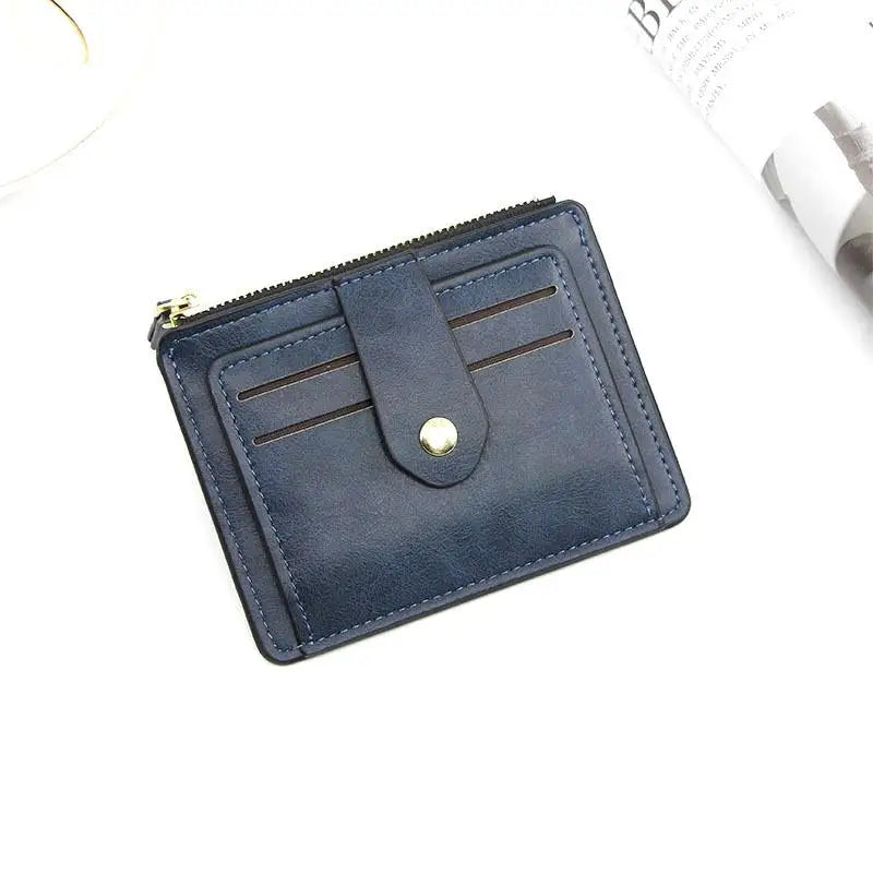 Ultra-Slim Faux Leather Wallet for Men and Women