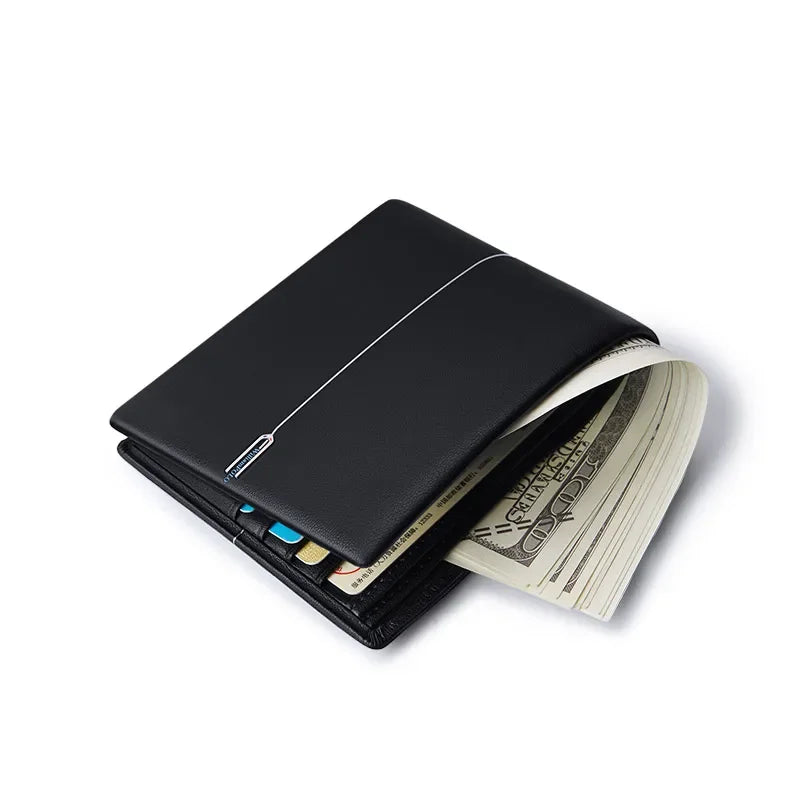 Soft Cowhide Leather Wallet - Elegant "England Style" and Ultra-Slim