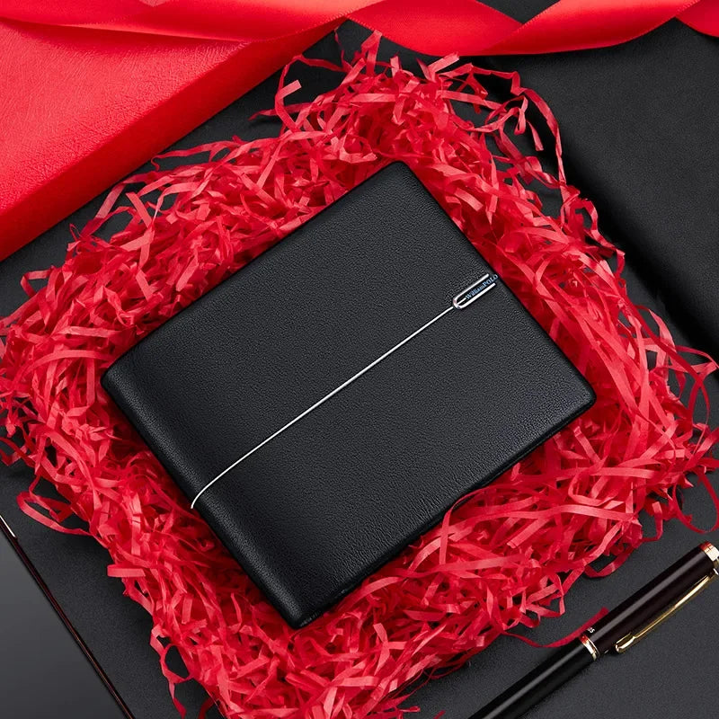Soft Cowhide Leather Wallet - Elegant "England Style" and Ultra-Slim